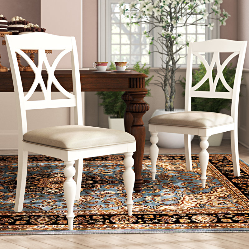 Alcott Hill® Hardcastle Upholstered Wood Cross Back Side Chair